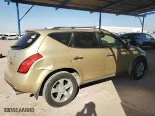 2004 Nissan Murano SL with VIN JN8AZ08T74W205184, listed as a Copart auction lot 75888294 with 143,393 mi miles and Salvage Title. Bid and sale history available at carsss.com. Image 3.