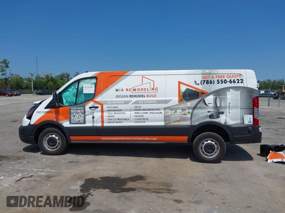 2024 Ford Transit Cargo с VIN 1FTBR1Y80RKB59990, выставлен на аукционе IAAI как лот 42241182 с пробегом 13 385 миль миль и . История ставок и продаж доступна на DreamBid. Изображение 14.