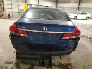 2015 Honda Civic LX with VIN 19XFB2F53FE279110, listed as a Copart auction lot 54827215 with Not Provided miles and Salvage Title. Bid and sale history available at carsss.com. Image 6.