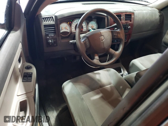 2005 Dodge Dakota SLT with VIN 1D7HW42N95S260559, listed as a Copart auction lot 47624215 with 114,398 mi miles and Salvage Title. Bid and sale history available at DreamBid. Image 8.