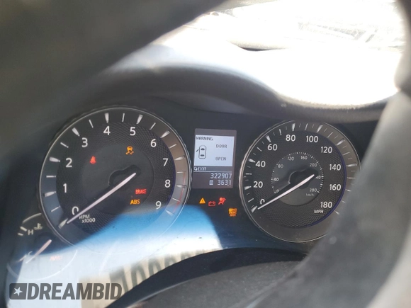 2012 Infiniti M with VIN JN1BY1AR4CM393490, listed as a Copart auction lot 60292295 with 322,907 mi miles and Salvage title. Bid and sale history available at DreamBid. Image 9.