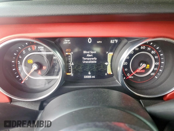 2020 Jeep Wrangler Rubicon with VIN 1C4HJXCG3LW212460, listed as a Copart auction lot 57546715 with 33,085 mi miles and Salvage title. Bid and sale history available at DreamBid. Image 9.