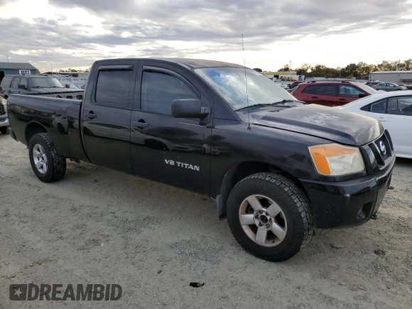 2008 Nissan Titan with VIN 1N6BA07F88N309789, listed as a Copart auction lot 77879284 with 213,835 mi miles and Salvage title. Bid and sale history available at DreamBid. Image 4.
