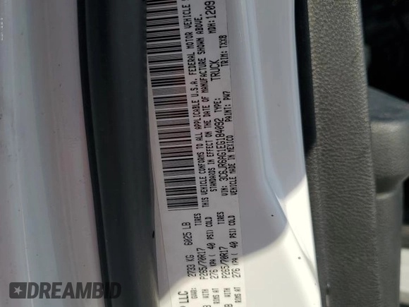 2014 Ram 1500 Tradesman с VIN 3C6JR6AG1EG184092, выставлен на аукционе Copart как лот 47653155 с пробегом 122 706 миль миль и Списание • Salvage title. История ставок и продаж доступна на DreamBid. Изображение 13.