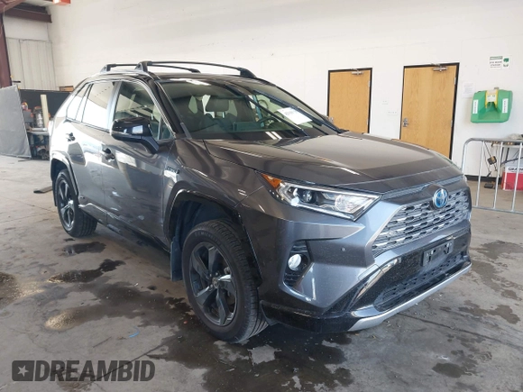 2021 Toyota RAV4 Hybrid XSE with VIN JTME6RFV5MD515361, listed as a IAAI auction lot 42160739 with 37,097 mi miles and . Bid and sale history available at DreamBid. Image 1.
