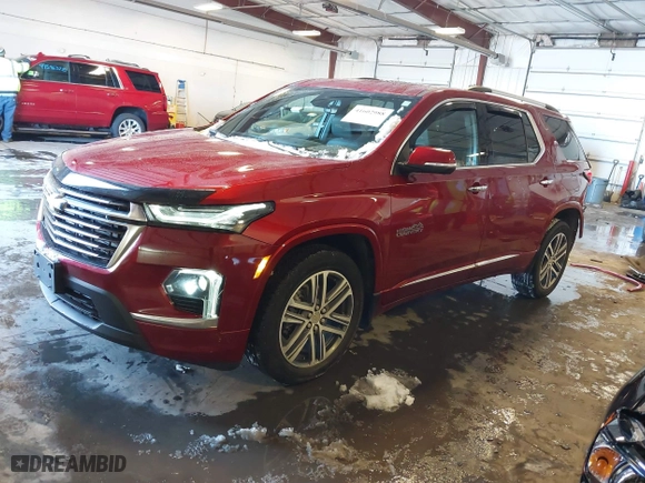 2023 Chevrolet Traverse High Country with VIN 1GNEVNKWXPJ273125, listed as a IAAI auction lot 41602988 with 24,151 mi miles. Bid and sale history available at carsss.com. Image 2.