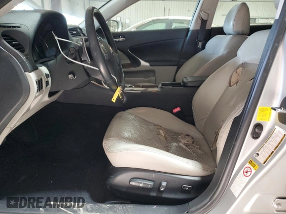 2012 Lexus IS 350 with VIN JTHCE5C2XC5002532, listed as a Copart auction lot 44149565 with 173,333 mi miles and Salvage title. Bid and sale history available at DreamBid. Image 7.