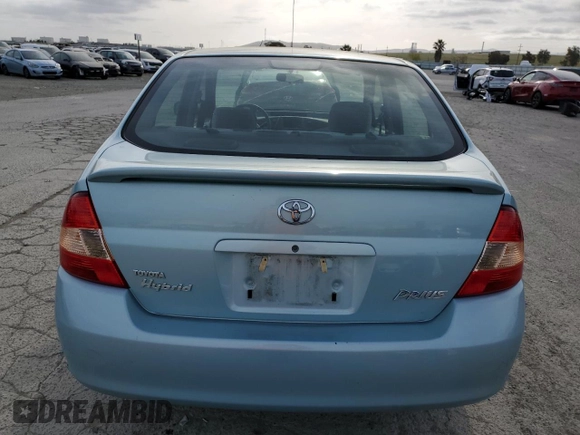 2002 Toyota Prius with VIN JT2BK18U920056546, listed as a Copart auction lot 52028115 with 61,864 mi miles and Salvage Title. Bid and sale history available at DreamBid. Image 6.