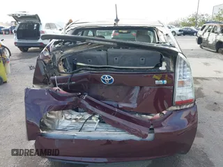 2011 Toyota Prius I with VIN JTDKN3DU9B0253166, listed as a IAAI auction lot 41893424 with 82,705 mi miles. Bid and sale history available at carsss.com. Image 6.