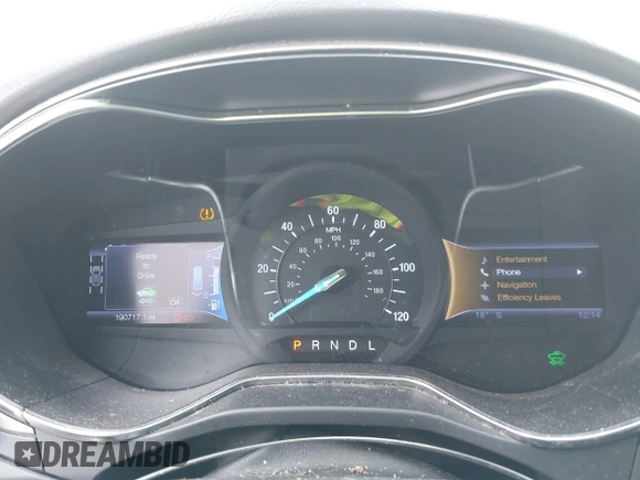2013 Ford Fusion SE Hybrid with VIN 3FA6P0LU0DR176353, listed as a IAAI auction lot 41591238 with 190,717 mi miles. Bid and sale history available at carsss.com. Image 7.