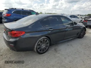 2017 BMW 5 Series 540i with VIN WBAJE5C37HG914805, listed as a Copart auction lot 50721455 with 56,668 mi miles and Salvage Title. Bid and sale history available at carsss.com. Image 3.