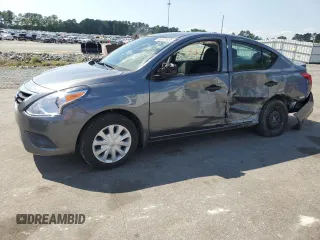 2019 Nissan Versa SV with VIN 3N1CN7AP2KL833276, listed as a Copart auction lot 55978835 with 43,871 mi miles and Salvage title. Bid and sale history available at DreamBid. Image 1.
