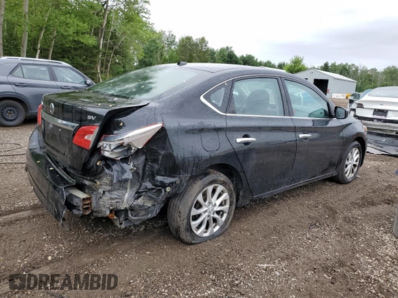 2017 Nissan Sentra SV with VIN 3N1AB7AP9HY374047, listed as a Copart auction lot 61791785 with 154,194 mi miles and Salvage title. Bid and sale history available at DreamBid. Image 3.