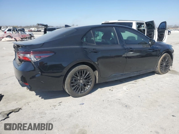 2021 Toyota Camry SE Nightshade with VIN 4T1G11AK2MU407295, listed as a Copart auction lot 48240415 with 63,240 mi miles and Salvage Title. Bid and sale history available at carsss.com. Image 3.