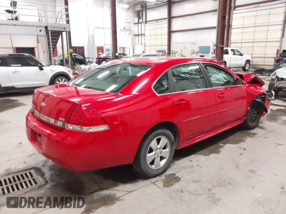 2011 Chevrolet Impala LT Fleet with VIN 2G1WG5EK4B1312531, listed as a IAAI auction lot 42466093 with 124,938 mi miles and . Bid and sale history available at DreamBid. Image 4.
