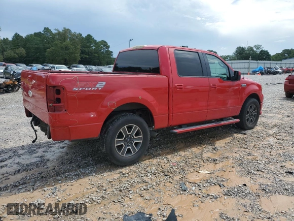 2008 Ford F-150 XL with VIN 1FTRW12WX8KD80753, listed as a Copart auction lot 61119765 with 153,203 mi miles and Salvage title. Bid and sale history available at DreamBid. Image 3.