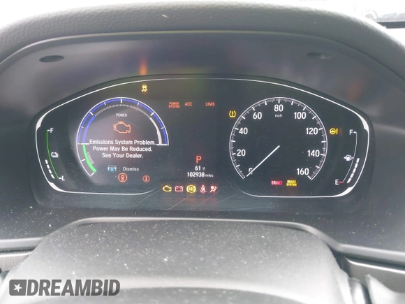 2020 Honda Accord with VIN 1HGCV3F11LA002209, listed as a IAAI auction lot 40547166 with 102,938 mi miles and . Bid and sale history available at DreamBid. Image 7.