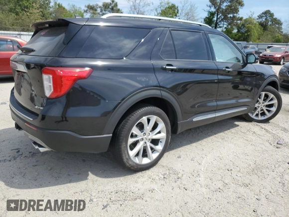 2023 Ford Explorer Platinum with VIN 1FM5K8HC8PGB47242, listed as a Copart auction lot 53545195 with 17,214 mi miles and Salvage title. Bid and sale history available at DreamBid. Image 3.