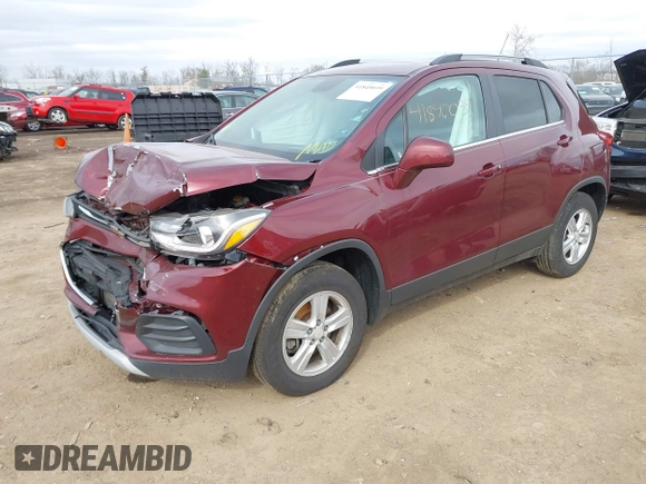 2017 Chevrolet Trax LT with VIN 3GNCJPSB2HL266871, listed as a IAAI auction lot 41840039 with 89,906 mi miles. Bid and sale history available at carsss.com. Image 17.