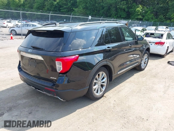 2023 Ford Explorer XLT with VIN 1FMSK8DH2PGA54527, listed as a IAAI auction lot 42463206 with 26,420 mi miles and . Bid and sale history available at DreamBid. Image 4.