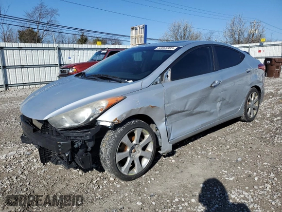 2011 Hyundai Elantra GLS with VIN 5NPDH4AE2BH051632, listed as a Copart auction lot 50066985 with 238,555 mi miles and Salvage Title. Bid and sale history available at carsss.com. Image 1.