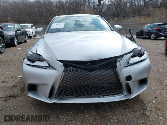 2014 Lexus IS 350 with VIN JTHCE1D25E5002075, listed as a IAAI auction lot 41877829 with 105,269 mi miles. Bid and sale history available at carsss.com. Image 12.