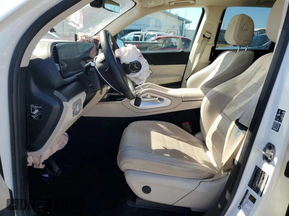 2022 Mercedes-Benz GLE 450 with VIN 4JGFB5KBXNA645994, listed as a Copart auction lot 50498785 with 41,047 mi miles and Salvage title. Bid and sale history available at DreamBid. Image 7.