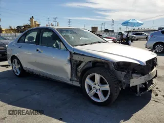 2011 Mercedes-Benz C with VIN WDDGF5EB2BR174774, listed as a Copart auction lot 52709625 with 124,781 mi miles and Salvage Title. Bid and sale history available at carsss.com. Image 4.