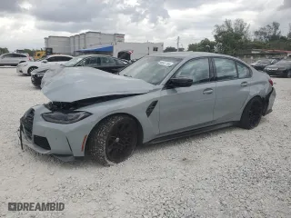 2023 BMW M3 Competition with VIN WBS33AY09PFP50916, listed as a Copart auction lot 48507165 with 8,893 mi miles and Non Repairable. Bid and sale history available at carsss.com. Image 1.