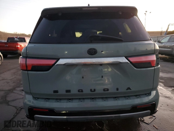 2023 Toyota Sequoia SR5 with VIN 7SVAAABA3PX003446, listed as a Copart auction lot 44369805 with 46,086 mi miles and Salvage Title. Bid and sale history available at carsss.com. Image 6.