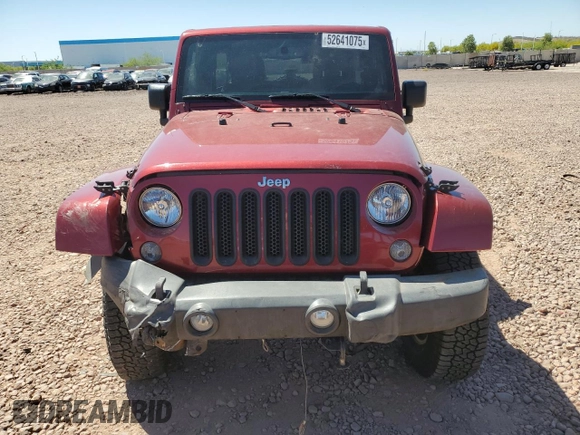 2013 Jeep Wrangler Unlimited Rubicon with VIN 1C4HJWFG3DL589847, listed as a Copart auction lot 52641075 with 75,747 mi miles and Salvage Title. Bid and sale history available at carsss.com. Image 5.