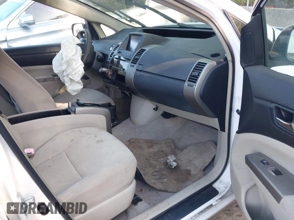 2007 Toyota Prius with VIN JTDKB20U873238639, listed as a IAAI auction lot 42138646 with 1 mi miles. Bid and sale history available at carsss.com. Image 5.