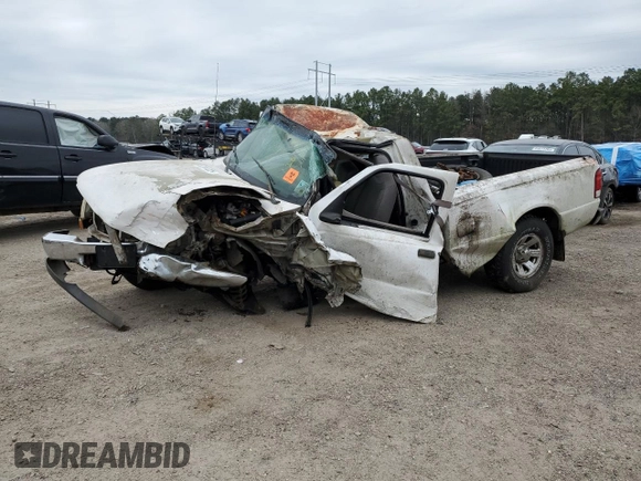 2000 Ford Ranger XL with VIN 1FTYR10V3YPA32048, listed as a Copart auction lot 45551325 with 223,645 mi miles and Salvage title. Bid and sale history available at DreamBid. Image 1.