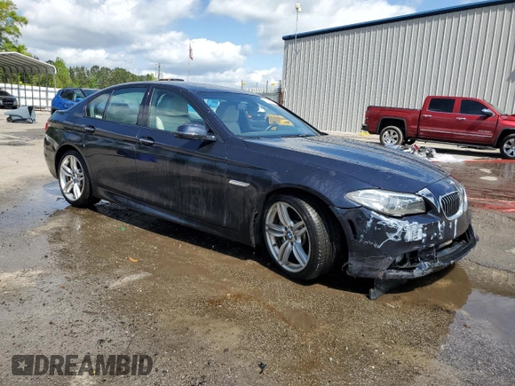 2014 BMW 5 Series 535i with VIN WBA5B1C57ED479494, listed as a Copart auction lot 51990735 with 86,978 mi miles and Salvage Title. Bid and sale history available at DreamBid. Image 4.