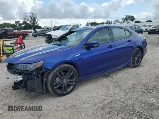 2018 Acura TLX w/A-SPEC Pkg with VIN 19UUB2F60JA003982, listed as a Copart auction lot 63614465 with 29,854 mi miles and Salvage title. Bid and sale history available at DreamBid. Image 1.