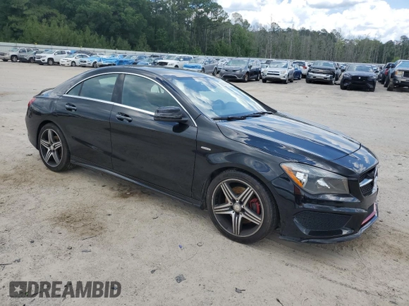 2015 Mercedes-Benz CLA 250 with VIN WDDSJ4GB9FN271368, listed as a Copart auction lot 56956265 with 117,733 mi miles and Salvage title. Bid and sale history available at DreamBid. Image 4.