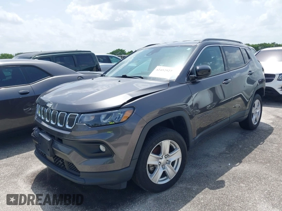 2022 Jeep Compass Latitude с VIN 3C4NJDBB1NT164523, выставлен на аукционе IAAI как лот 42452927 с пробегом 38 764 миль миль и . История ставок и продаж доступна на DreamBid. Изображение 17.