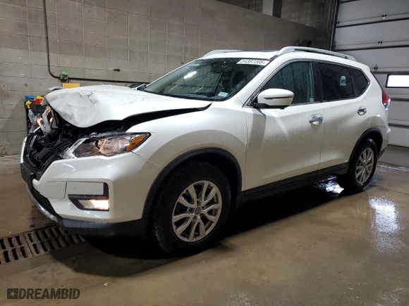 2017 Nissan Rogue SL with VIN 5N1AT2MVXHC747463, listed as a Copart auction lot 54387205 with 56,073 mi miles and Salvage Title. Bid and sale history available at carsss.com. Image 1.