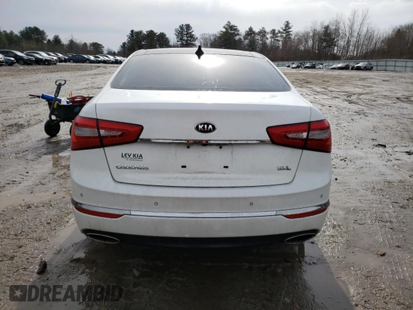 2015 Kia Cadenza Premium with VIN KNALN4D79F5191682, listed as a Copart auction lot 47281005 with 118,614 mi miles and Clean Title. Bid and sale history available at carsss.com. Image 6.