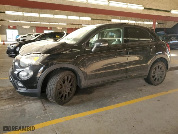 2017 FIAT 500X Urbana Edition with VIN ZFBCFXCB8HP611806, listed as a Copart auction lot 82970814 with 99,225 mi miles and Salvage Title. Bid and sale history available at carsss.com. Image 1.
