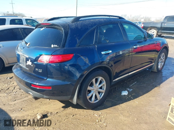 2006 Infiniti FX with VIN JNRAS08W66X210139, listed as a IAAI auction lot 41350692 with 185,057 mi miles and . Bid and sale history available at carsss.com. Image 4.