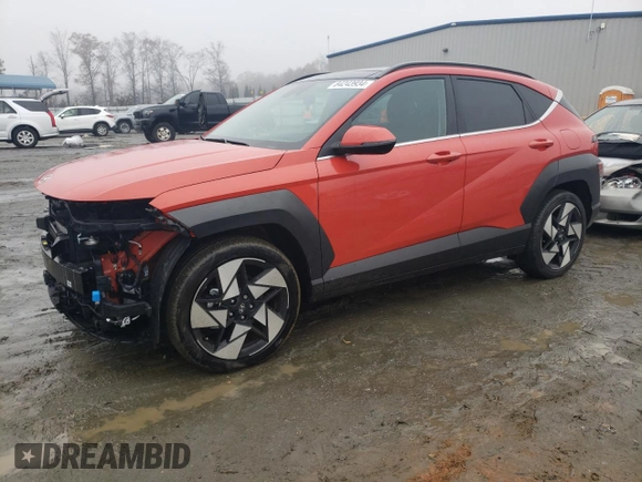 2024 Hyundai Kona Limited with VIN KM8HE3A34RU049881, listed as a Copart auction lot 84243934 with 4,929 mi miles and Clean Title. Bid and sale history available at DreamBid. Image 1.