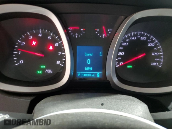 2012 Chevrolet Equinox LT w/1LT with VIN 2GNALDEK5C6392439, listed as a Copart auction lot 85359424 with 148,507 mi miles and Clean Title. Bid and sale history available at carsss.com. Image 9.