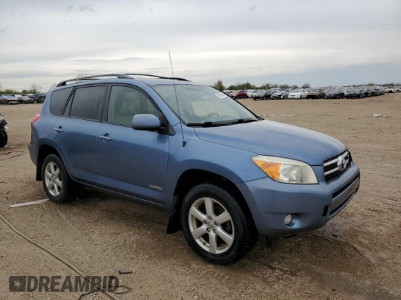 2008 Toyota RAV4 Limited with VIN JTMZK31V586015809, listed as a Copart auction lot 55069405 with 327,465 mi miles and Salvage title. Bid and sale history available at DreamBid. Image 4.