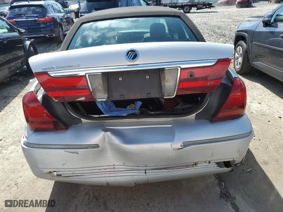 2003 Mercury Grand Marquis LS Premium with VIN 2MEFM75W03X650715, listed as a Copart auction lot 67927484 with 266,869 mi miles and Salvage Title. Bid and sale history available at carsss.com. Image 6.