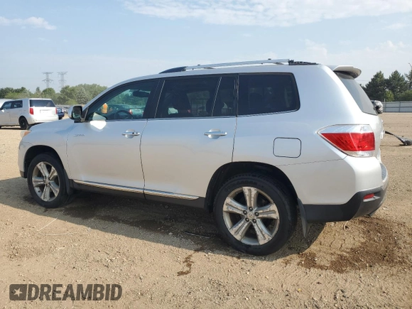 2012 Toyota Highlander Limited with VIN 5TDDK3EH7CS133108, listed as a Copart auction lot 60287995 with 201,779 mi miles and Salvage title. Bid and sale history available at DreamBid. Image 2.