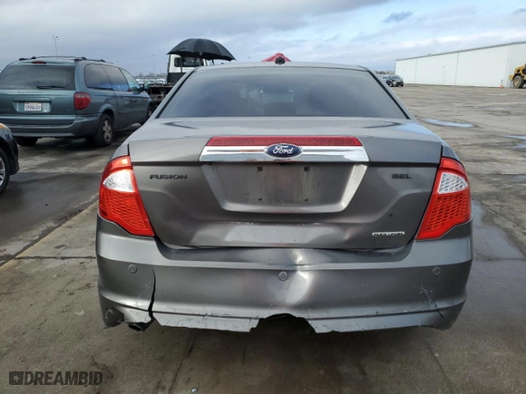 2012 Ford Fusion SEL with VIN 3FAHP0JG6CR184610, listed as a Copart auction lot 46237745 with 183,954 mi miles and Salvage Title. Bid and sale history available at carsss.com. Image 6.