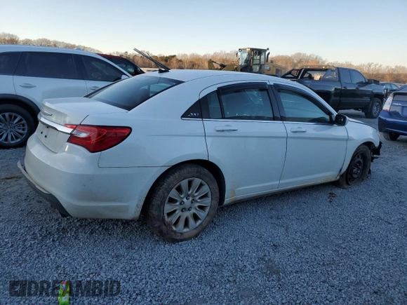 2013 Chrysler 200 LX with VIN 1C3CCBAG3DN743065, listed as a Copart auction lot 88041135 with 209,621 mi miles and Salvage Title. Bid and sale history available at carsss.com. Image 3.