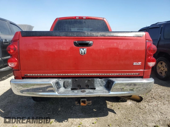 2007 Dodge Ram 2500 SLT with VIN 3D7KR29C07G714312, listed as a Copart auction lot 75100974 with 0 mi miles and Non Repairable. Bid and sale history available at carsss.com. Image 6.
