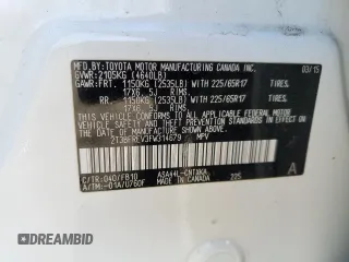 2015 Toyota RAV4 LE with VIN 2T3BFREV3FW314679, listed as a Copart auction lot 49963945 with 124,841 mi miles and Salvage title. Bid and sale history available at DreamBid. Image 13.